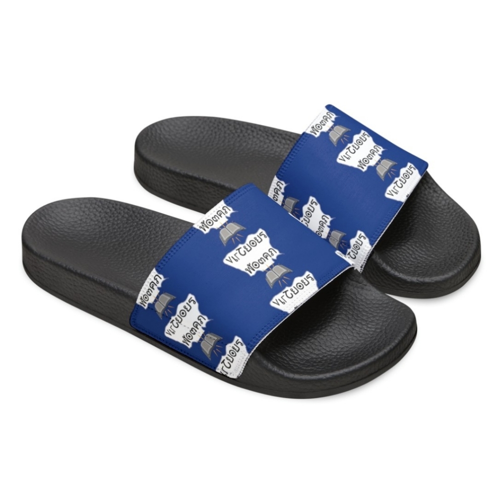 Virtuous Woman, Women's PU Slide Sandals